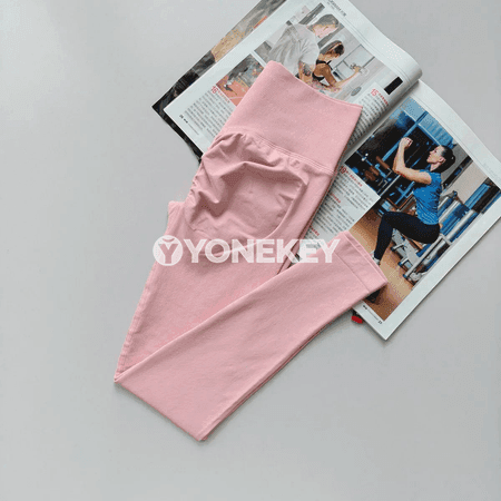 Aýal-gyzlar üçin ýokary belli, tikinsiz sport legging, fitnes we ýoga üçin