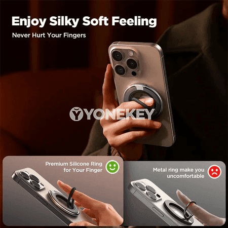 Joyroom magnitly halka telefon saklaýjy, silikon stend, iPhone üçin