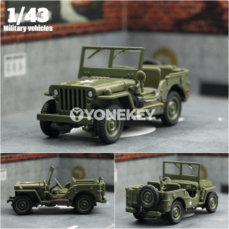 1:43 JEEP WILLYS harby model oýunjak awtoulag, metal kolleksiýa sowgady