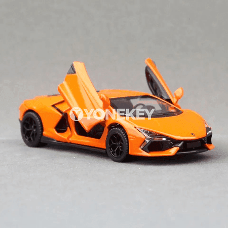 Lamborghini Revuelto 1:43 metal awtoulag modeli, yzyna itekleýän, çagalar üçin