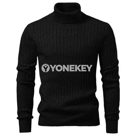 Erkekler üçin gyşlyk balak boýunly ýumşak switer, zolakly ýyly pulower