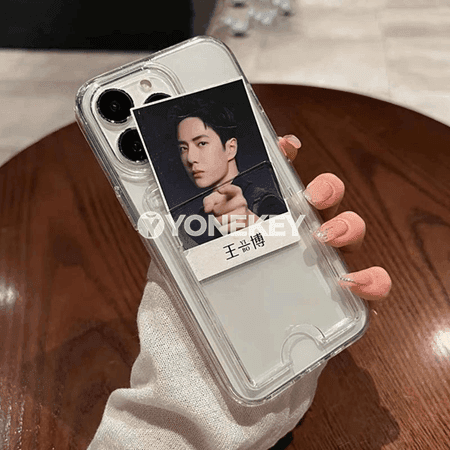 iPhone üçin açyk karta jübi funda, kartoçka saklaýjy bilen