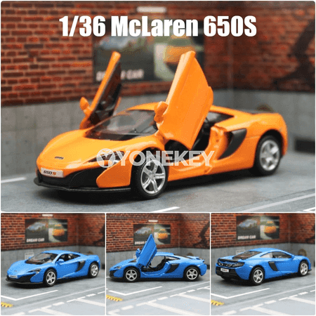 McLaren 650S 1:36 metal awto modeli, kolleksiýa üçin