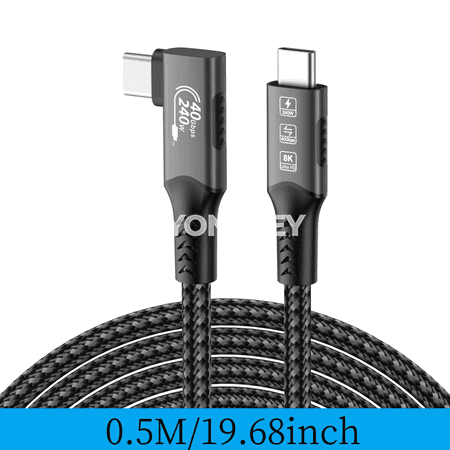 USB-C 240W 40Gbps çalt zarýad kabeli, Thunderbolt 4