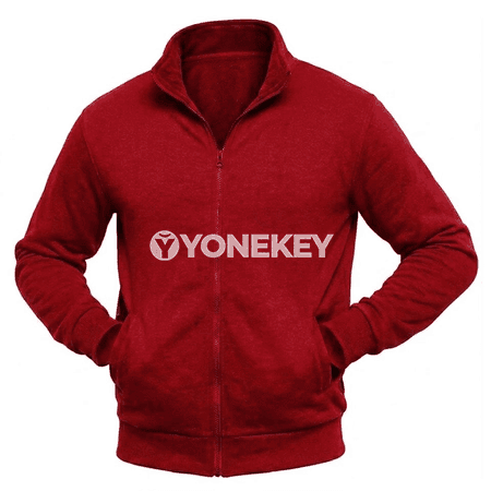 Erkekler üçin ýyly fermuarly ýeňil sport jaket, jübili