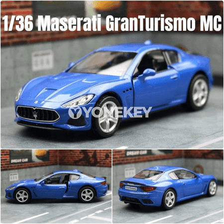 1:36 Maserati GranTurismo MC metal modeli, yza çekilýän oýunjak awtoulag