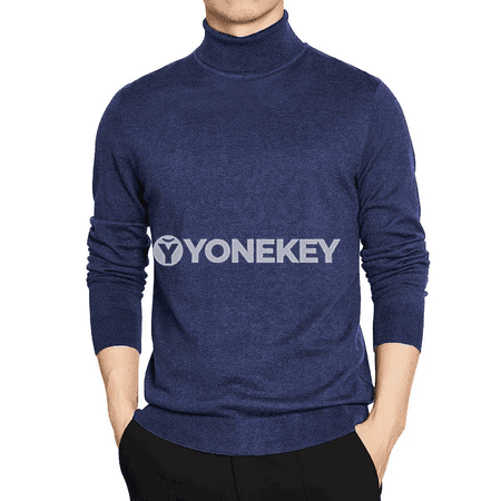 Erkekler üçin ýyly balakly golly switer, ýokary boýunly, gündelik geýim