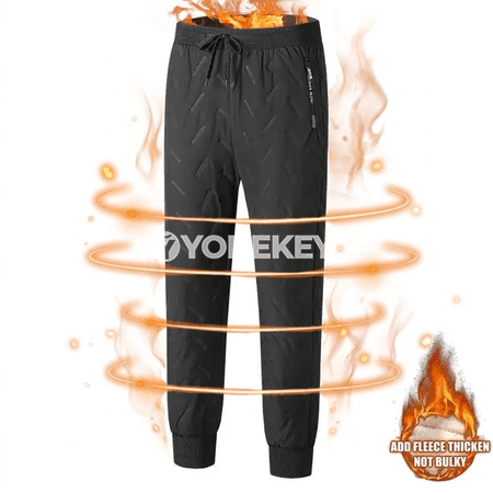 Erkekler üçin ýyly gyş sport jalbary, fleesli, suwa garşy