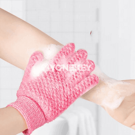 Bedeni arassalamak üçin 2 sany wannada gantsy, peeling we massaž üçin