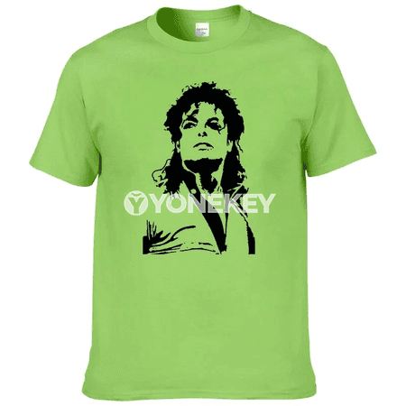 Tomus Michael Jackson erkek futbolkasy, çaply, gysga ýeň
