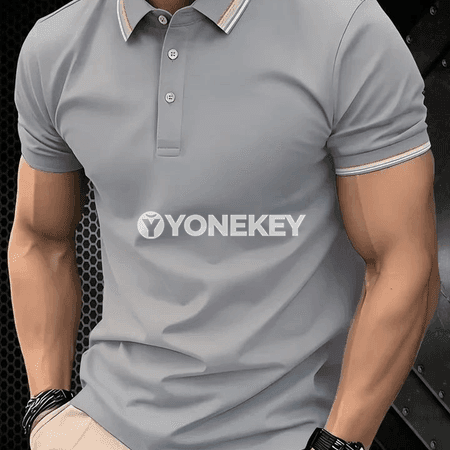 Erkekler üçin ýaz-tomus polo futbolka, rahat kesim, dürli reňkler, 4XL çenli