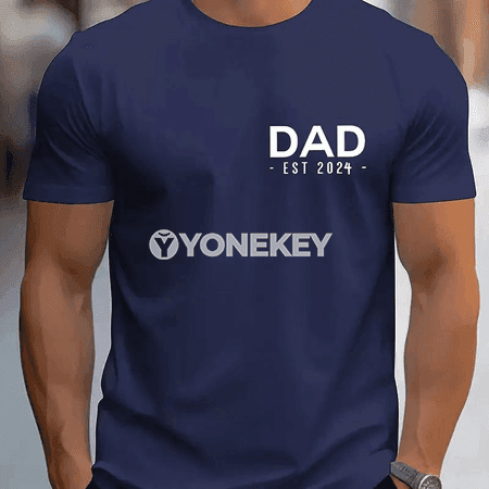 DAD EST 2024 ýazly erkekler üçin ýeňil, gysga ýeňli futbolka
