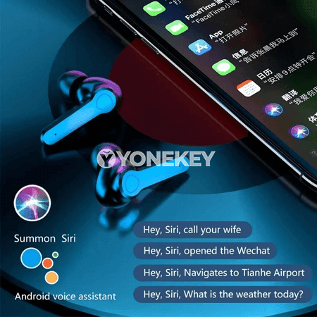 M19 TWS Simsiz Bluetooth Gulaklyklar, Sensorly, LED Ekranly, Mikrofonly
