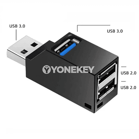 NNBILI USB 3.0 Hub Adapter — 1-den 3-e portly ýokary tizlikli