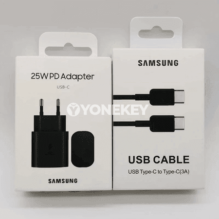 Samsung 25W PD çalt zarýad beriji adapter, EU wilka bilen