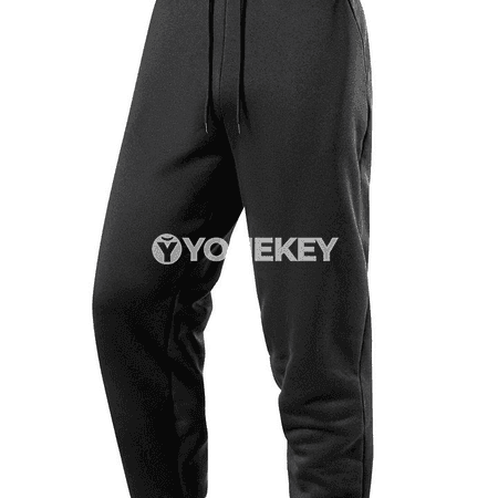 Erkekler üçin ýyly fleece sport balaklary, güýz-gyş jogger