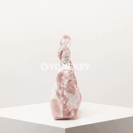 Aýal-gyzlar üçin sequin, gül görnüşli gala sumkasy