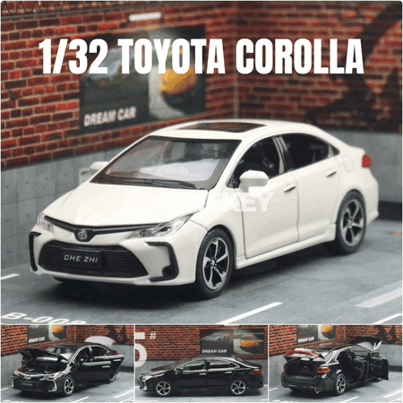 Toyota Corolla Hybrid 1:32 metal oýnawaç modeli sesli-çyra bilen