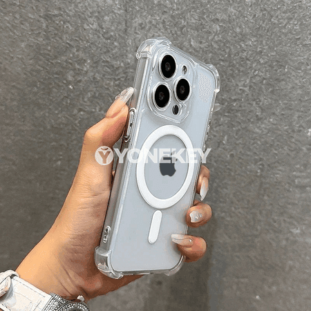 Aýdyň magsafe silikon gapak — iPhone 11–16 üçin magnitli gorag