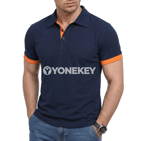 Erkekler üçin tomusky ýeňil, dem alýan polo futbolka