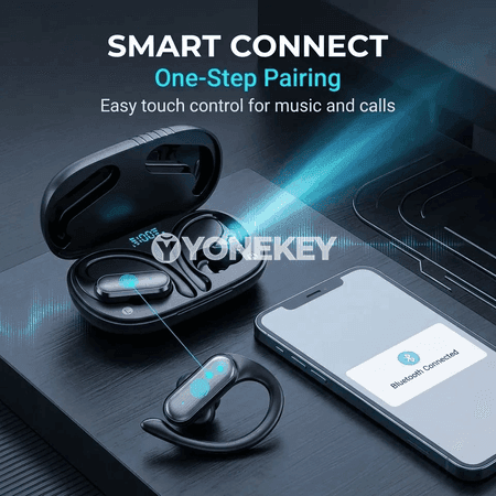 A520 simsiz Bluetooth nauşnikler, HD sesli, mikrofonly, ýeňil kulak üstü