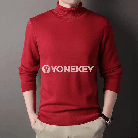Erkekler üçin ýyly gyş switeri, ýokary boýunly, ýumşak fleece