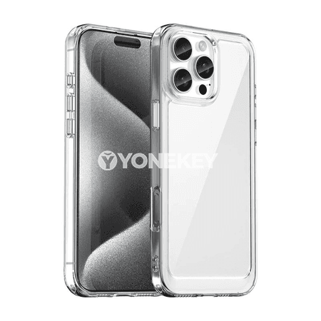 iPhone üçin transparent berk gorag gapagy, anti-çyzgy ýeňil korpus