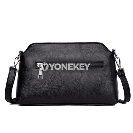 Zenanlar üçin vintage PU deri egn sumkasy, kiçi lux tote