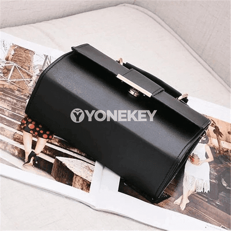 Zenanlar üçin kiçi PU deri egin sumkasy, flaply elegant model