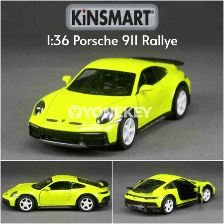 Porsche 911 Rallye 1:36 metal model awtoulagy, kolleksiýa sowgady