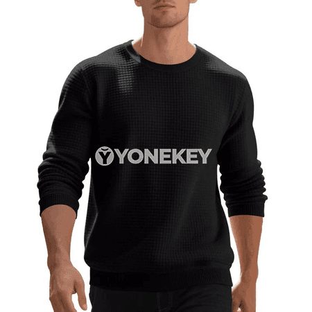 Erkekler üçin rahat giň boýunly svitşot, gündelik pullover