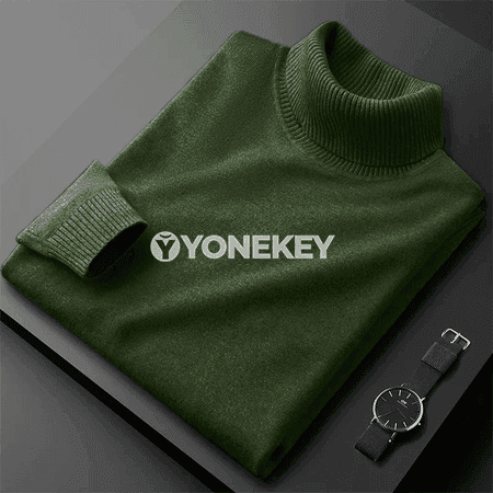 Erkekler üçin ýyly örme turtlenek switer, güýz-gyş üçin