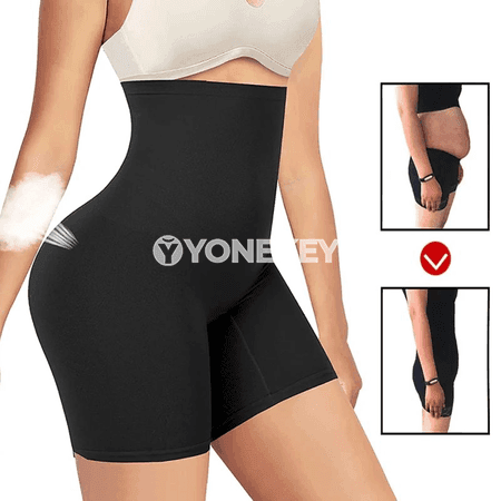 Beli şekillendiriji ýokary boýun şortlar, görünmeýän rahat model