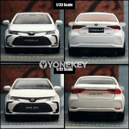 Toyota Corolla Hybrid 1:32 metal oýnawaç modeli sesli-çyra bilen