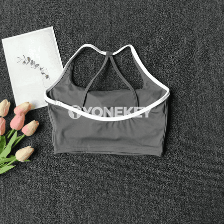 Aýallar üçin sport yoga bra, arka gözellik dizaýnly