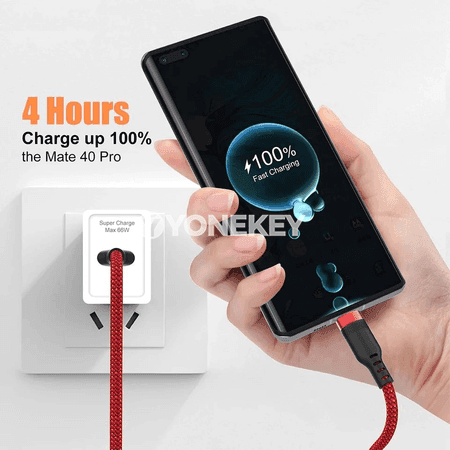 NNBILI USB Type-C 6A tiz zarýad kabeli, 1-8 m