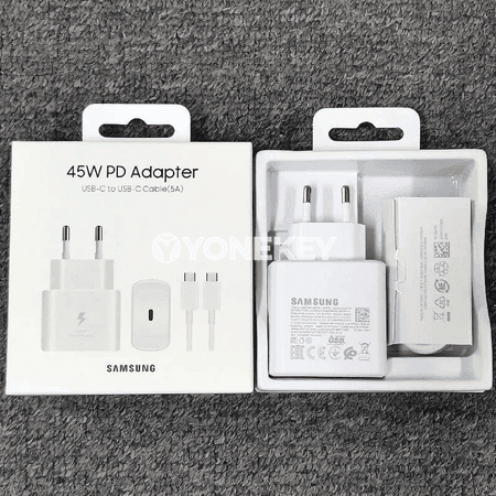 Samsung üçin 45W PD çalt zarýad beriji adapter, Type-C