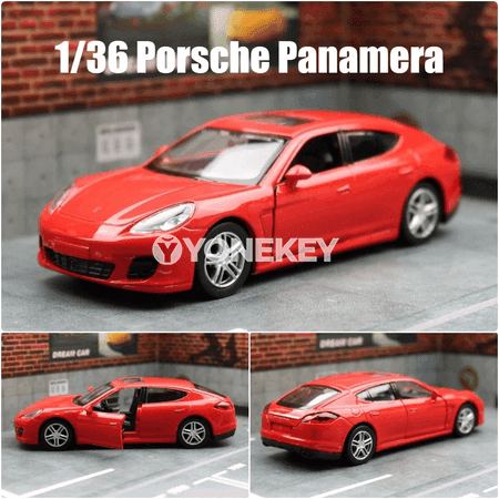 Porsche Panamera Turbo 1:36 metal model awtoulag, çekip goýberilýän