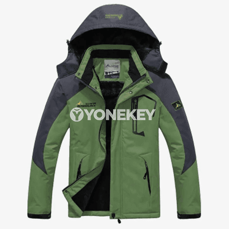 Gyş üçin ýyly, kapýuşonly erkekler parka penjek