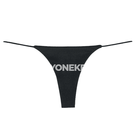 Aýallar üçin pes bel içki geýim, dikişsiz G-string