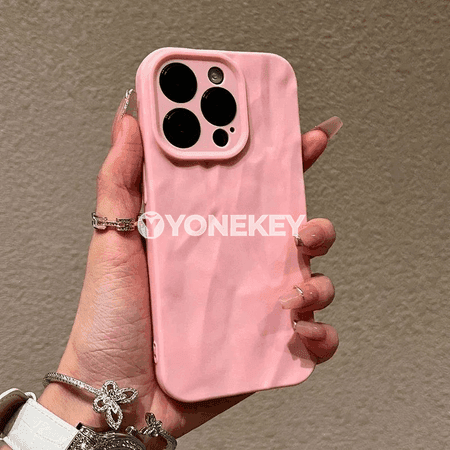 iPhone üçin ýumşak silikon gorag gaby, fold naýşanly mat görnüş