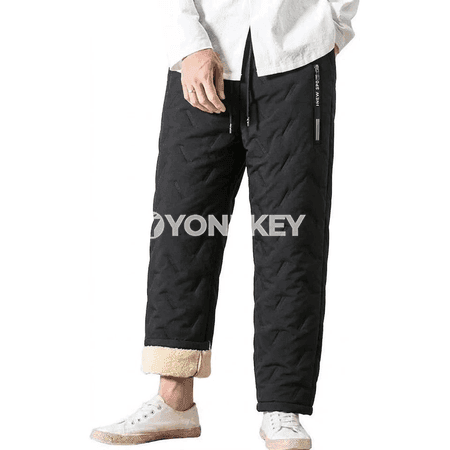 Erkekler üçin gyş ýyly sport balaklary, ýyly we ýel geçirmeýän jogger