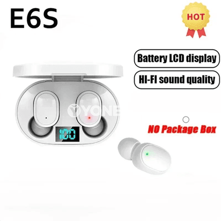 E6S simsiz Bluetooth gulaklyklar, mikrofonly, su geçirmeýän