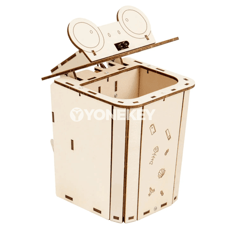 Çagalar üçin awtomatik sensorly hapa gutusy, DIY ylmy oýunjak