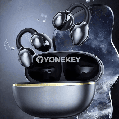 DM08 Bluetooth gulaklyklary, sport we aýdym-saz üçin simsiz klipli