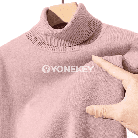 Erkekler üçin rahat turtlenek örme switer, güýz-gyş üçin