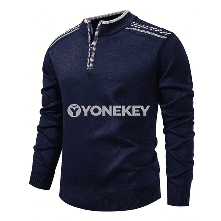 Erkekler üçin fermuarly gündelik hudi, güýz-gyş trikotaž sweatshirt