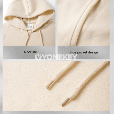 Erkekler üçin ýyly fleece kapýuşonly sport kostýumy, elastik bil