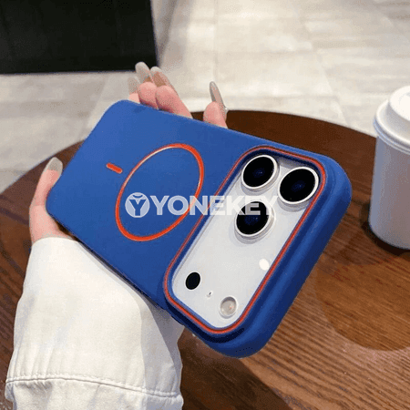 iPhone 11–18 üçin magnitli silikon gorag kabygy, Magsafe bilen