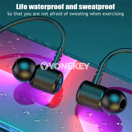 Bluetooth 5.3 sport gulakly nauşnik, magnitli, mikrofonly